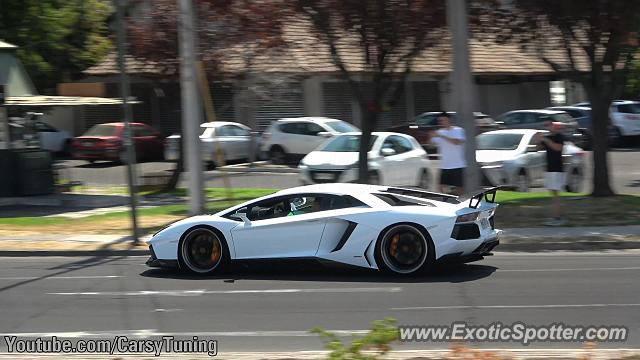 Lamborghini Aventador spotted in Santiago, Chile
