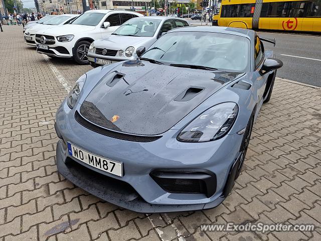 Porsche Cayman GT4 spotted in Warsaw, Poland
