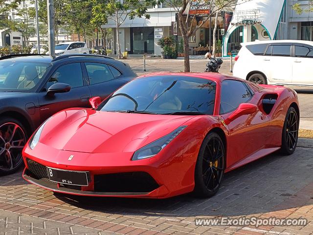 Ferrari 488 GTB spotted in Jakarta, Indonesia