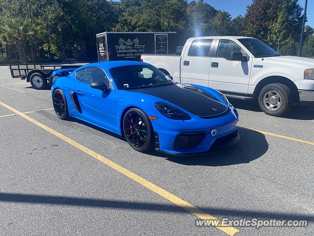 Porsche Cayman GT4 spotted in Beaufort, South Carolina