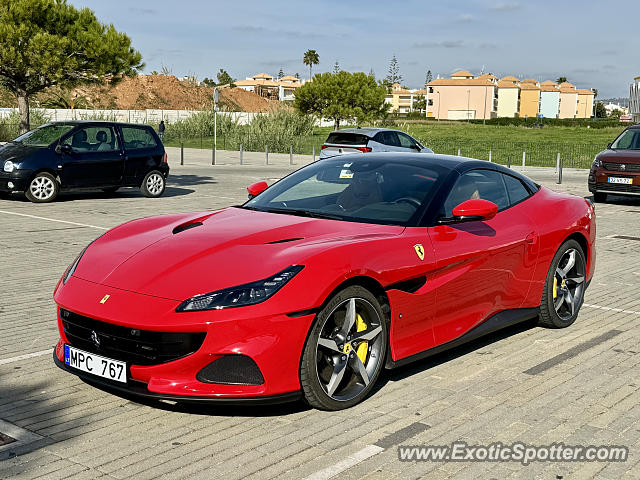 Ferrari Portofino spotted in Quarteira, Portugal