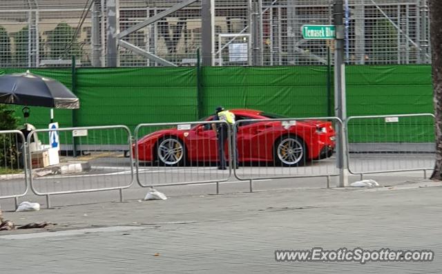 Ferrari 488 GTB spotted in Singapore, Singapore