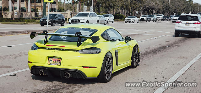 Porsche Cayman GT4 spotted in Naples, Florida