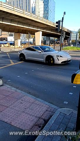 Porsche Taycan (Turbo S only) spotted in Manchester, United Kingdom