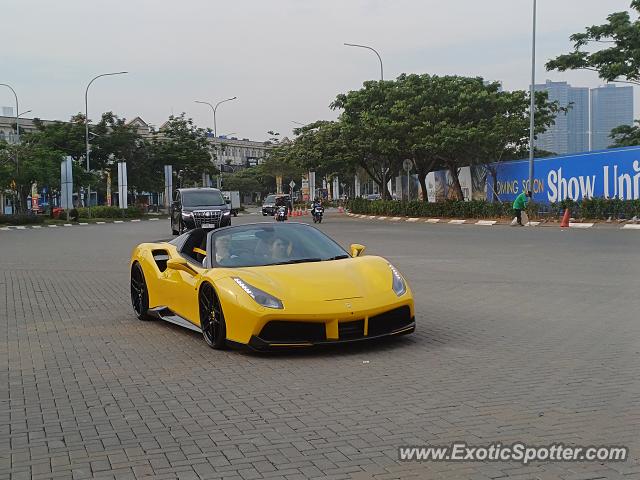 Ferrari 488 GTB spotted in Jakarta, Indonesia