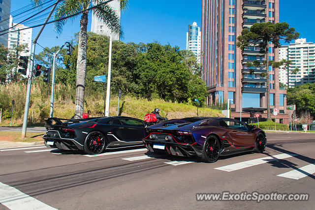 Lamborghini Aventador spotted in Curitiba, PR, Brazil