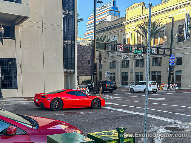 Ferrari 458 Italia spotted in Jacksonville, Florida