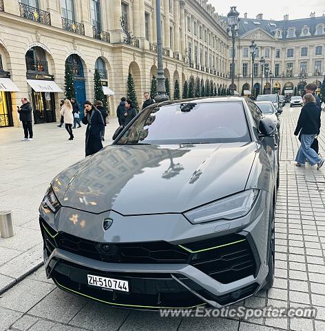 Lamborghini Urus spotted in Paris, France