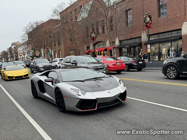 Lamborghini Aventador spotted in Washington DC, United States