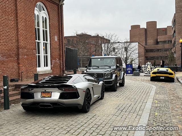 Lamborghini Aventador spotted in Washington DC, United States