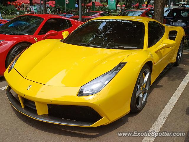 Ferrari 488 GTB spotted in Jakarta, Indonesia