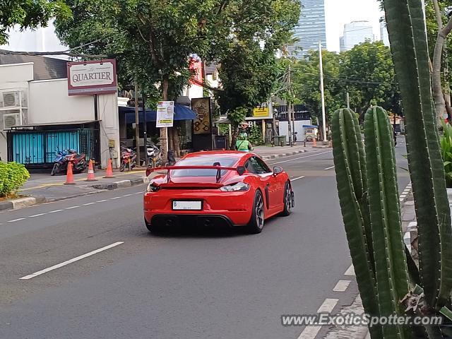 Porsche Cayman GT4 spotted in Jakarta, Indonesia