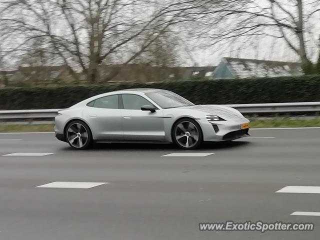 Porsche Taycan (Turbo S only) spotted in Papendrecht, Netherlands