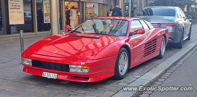 Ferrari Testarossa spotted in Zürich, Switzerland
