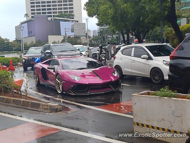 Lamborghini Aventador spotted in Jakarta, Indonesia