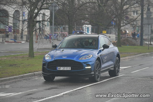 Aston Martin DBX spotted in Warsaw, Poland