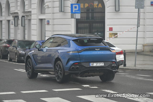 Aston Martin DBX spotted in Warsaw, Poland