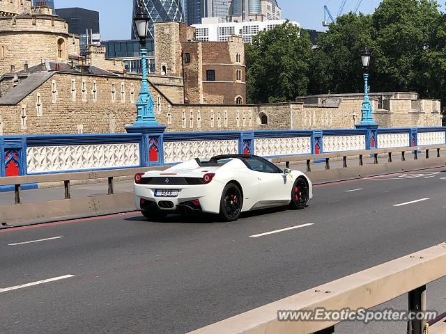 Ferrari 458 Italia spotted in London, United Kingdom