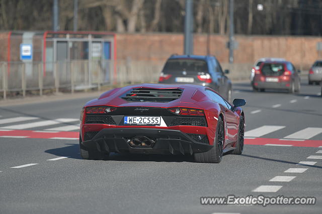 Lamborghini Aventador spotted in Warsaw, Poland