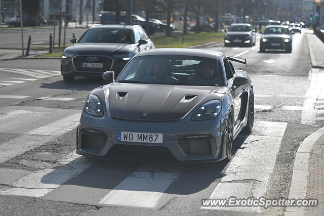 Porsche Cayman GT4 spotted in Warsaw, Poland