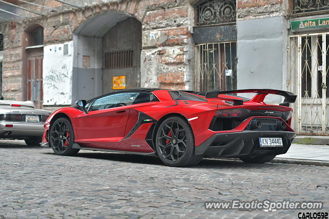 Lamborghini Aventador spotted in Warsaw, Poland