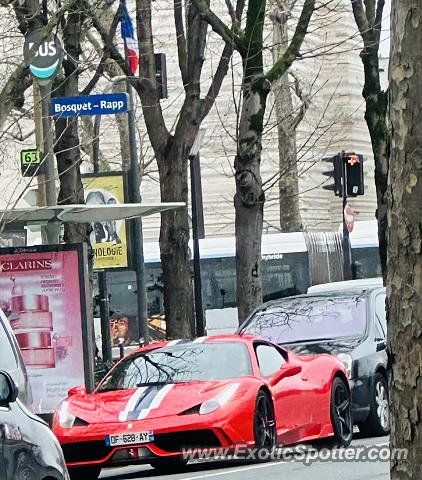 Ferrari 458 Italia spotted in Paris, France