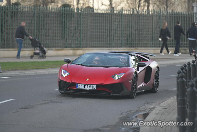 Lamborghini Aventador spotted in Warsaw, Poland
