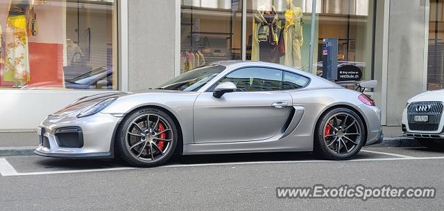 Porsche Cayman GT4 spotted in Zurich, Switzerland