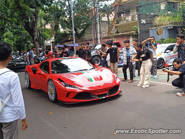 Ferrari F8 Tributo spotted in Jakarta, Indonesia