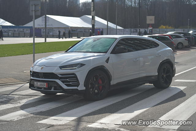 Lamborghini Urus spotted in Warsaw, Poland