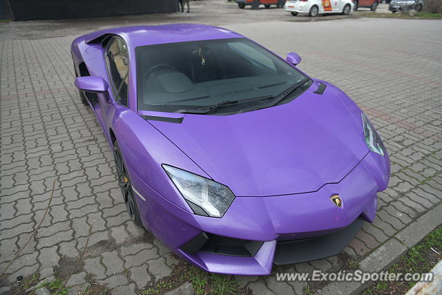 Lamborghini Aventador spotted in Warsaw, Poland