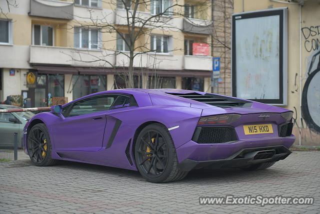 Lamborghini Aventador spotted in Warsaw, Poland