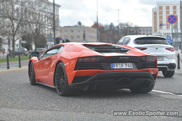 Lamborghini Aventador spotted in Warsaw, Poland