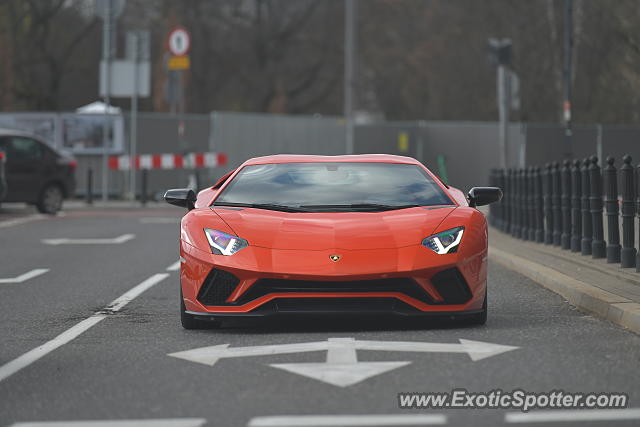 Lamborghini Aventador spotted in Warsaw, Poland