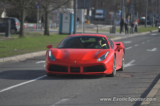 Ferrari 488 GTB spotted in Warsaw, Poland