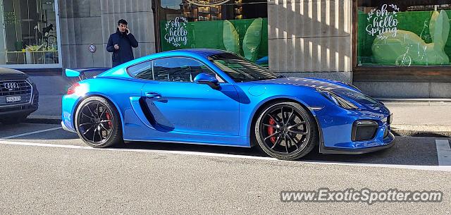 Porsche Cayman GT4 spotted in Zurich, Switzerland