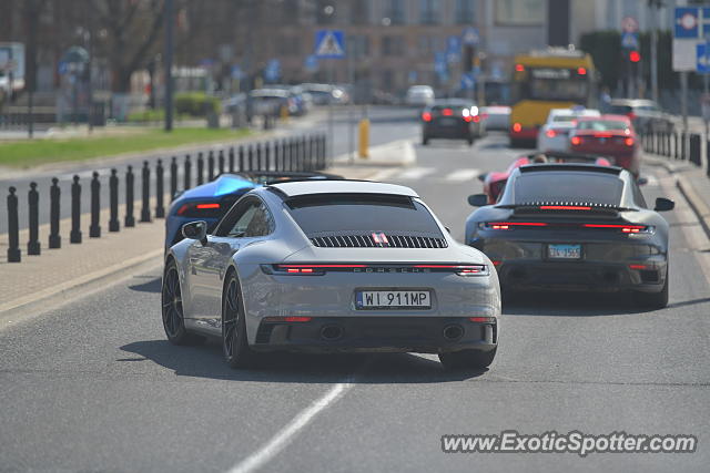 Porsche 911 spotted in Warsaw, Poland