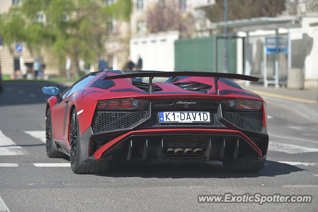 Lamborghini Aventador spotted in Warsaw, Poland
