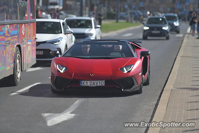 Lamborghini Aventador spotted in Warsaw, Poland