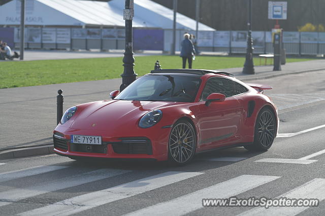 Porsche 911 Turbo spotted in Warsaw, Poland