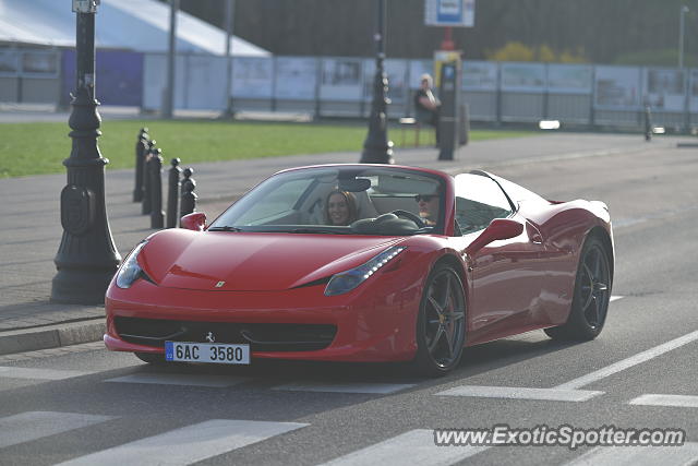 Ferrari 458 Italia spotted in Warsaw, Poland