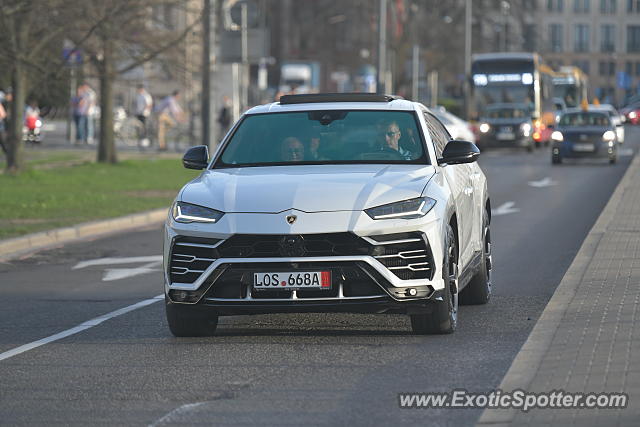 Lamborghini Urus spotted in Warsaw, Poland