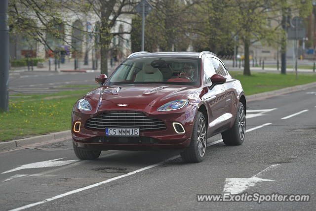 Aston Martin DBX spotted in Warsaw, Poland