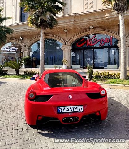 Ferrari 458 Italia spotted in Noshahr, Iran