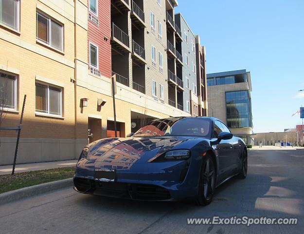 Porsche Taycan (Turbo S only) spotted in Green Bay, Wisconsin