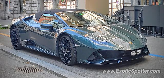 Lamborghini Huracan spotted in Rapperswil, Switzerland