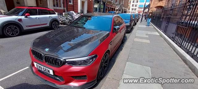 BMW M5 spotted in London, United Kingdom