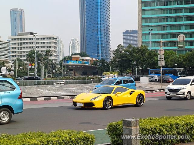 Ferrari 488 GTB spotted in Jakarta, Indonesia