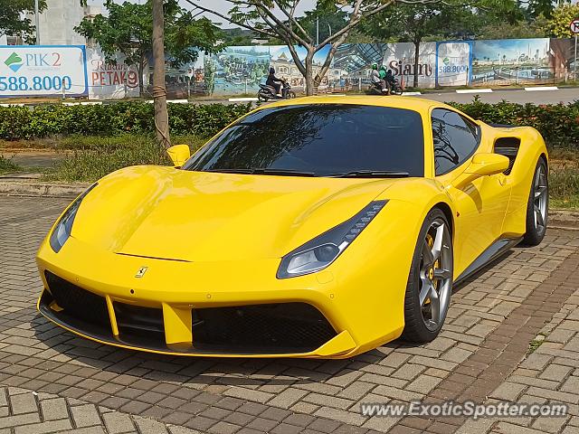 Ferrari 488 GTB spotted in Jakarta, Indonesia