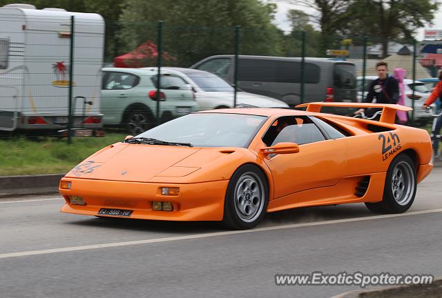 Lamborghini Diablo spotted in Arnage, France